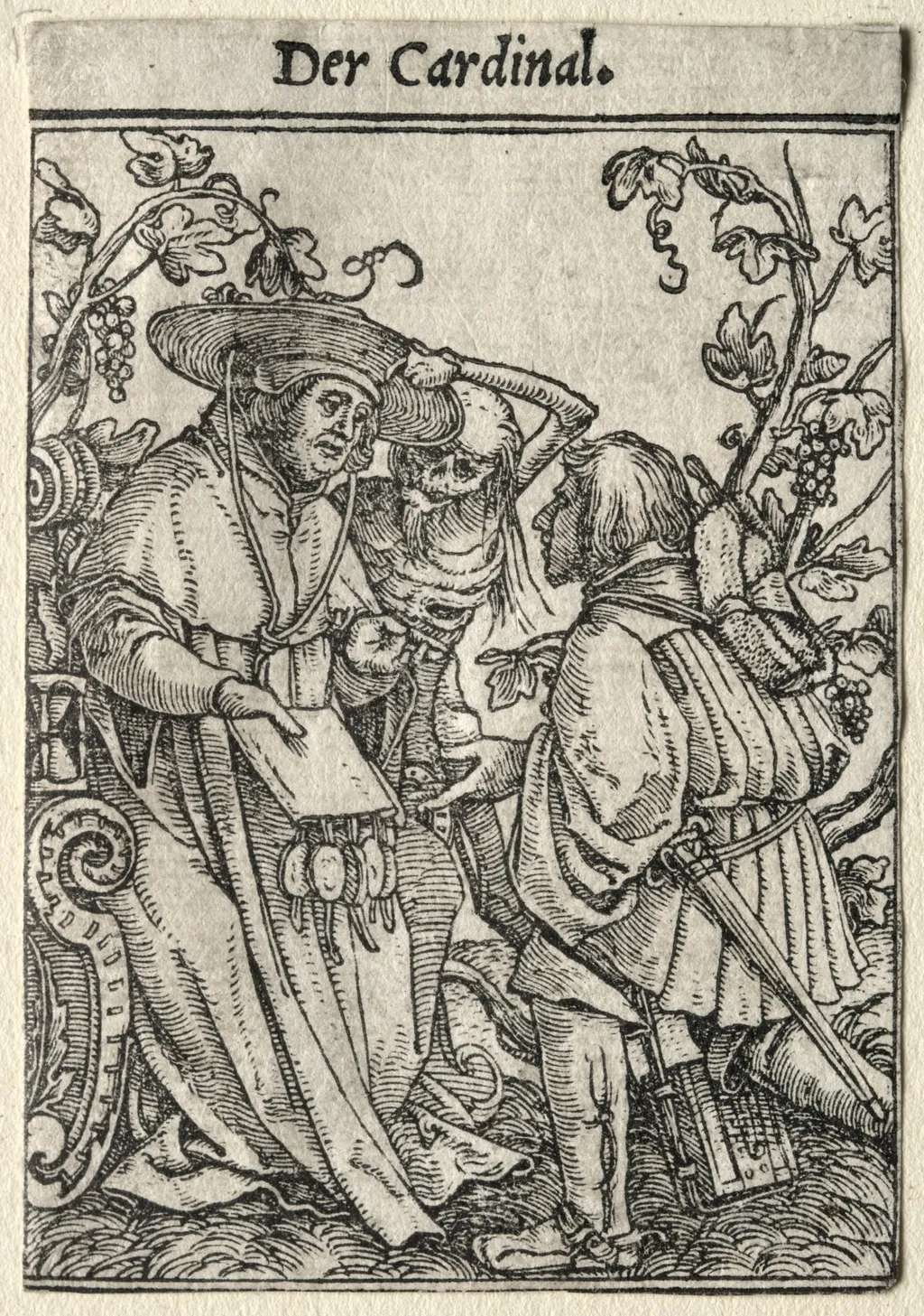 Dance of Death: The Cardinal, by Hans Holbein the Younger, 1526