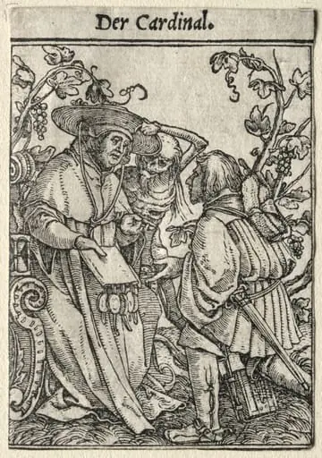 Dance of Death: The Cardinal, by Hans Holbein the Younger