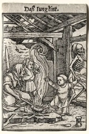 Dance of Death: The Child, by Hans Holbein the Younger