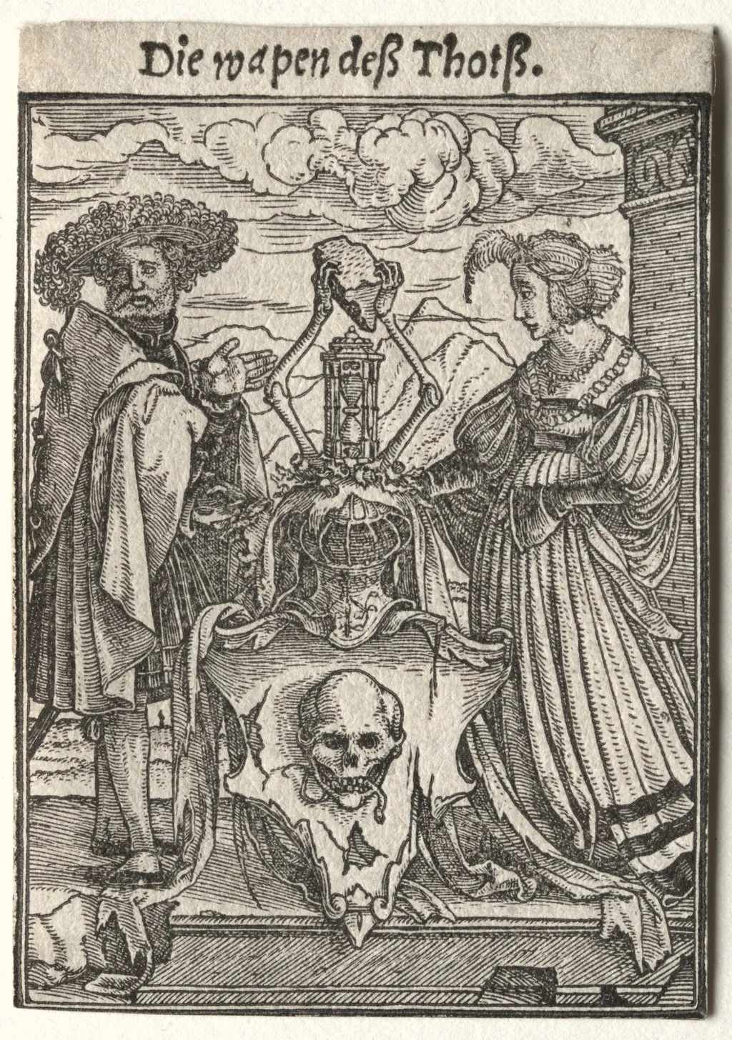 Dance of Death: The Coat of Arms of Death, by Hans Holbein the Younger, 1526