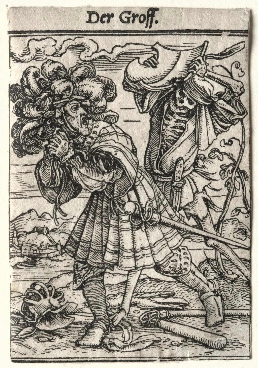 Dance of Death: The Count, by Hans Holbein the Younger, 1526