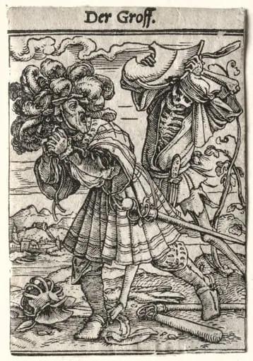Dance of Death: The Count, by Hans Holbein the Younger