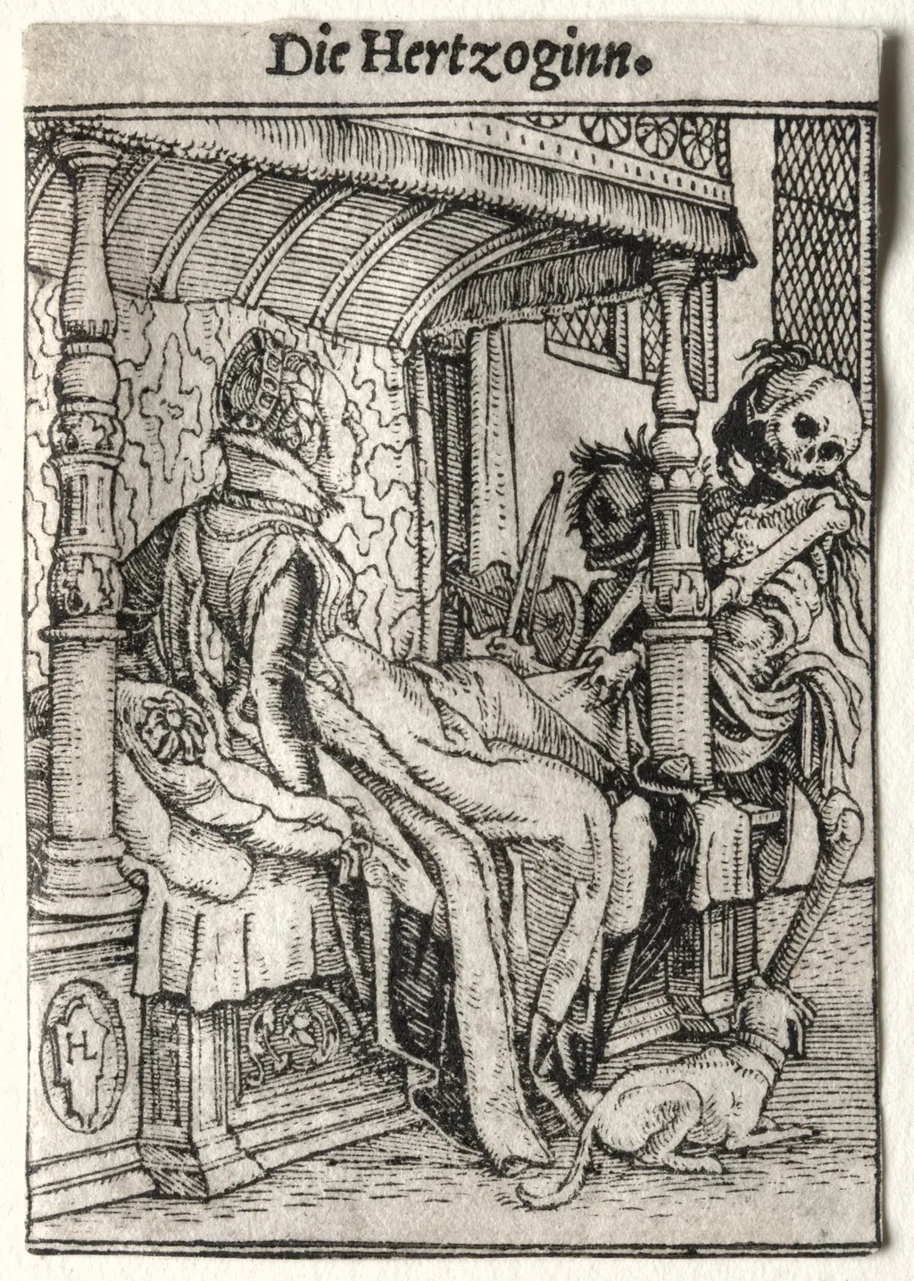 Dance of Death: The Duchess, by Hans Holbein the Younger, 1526