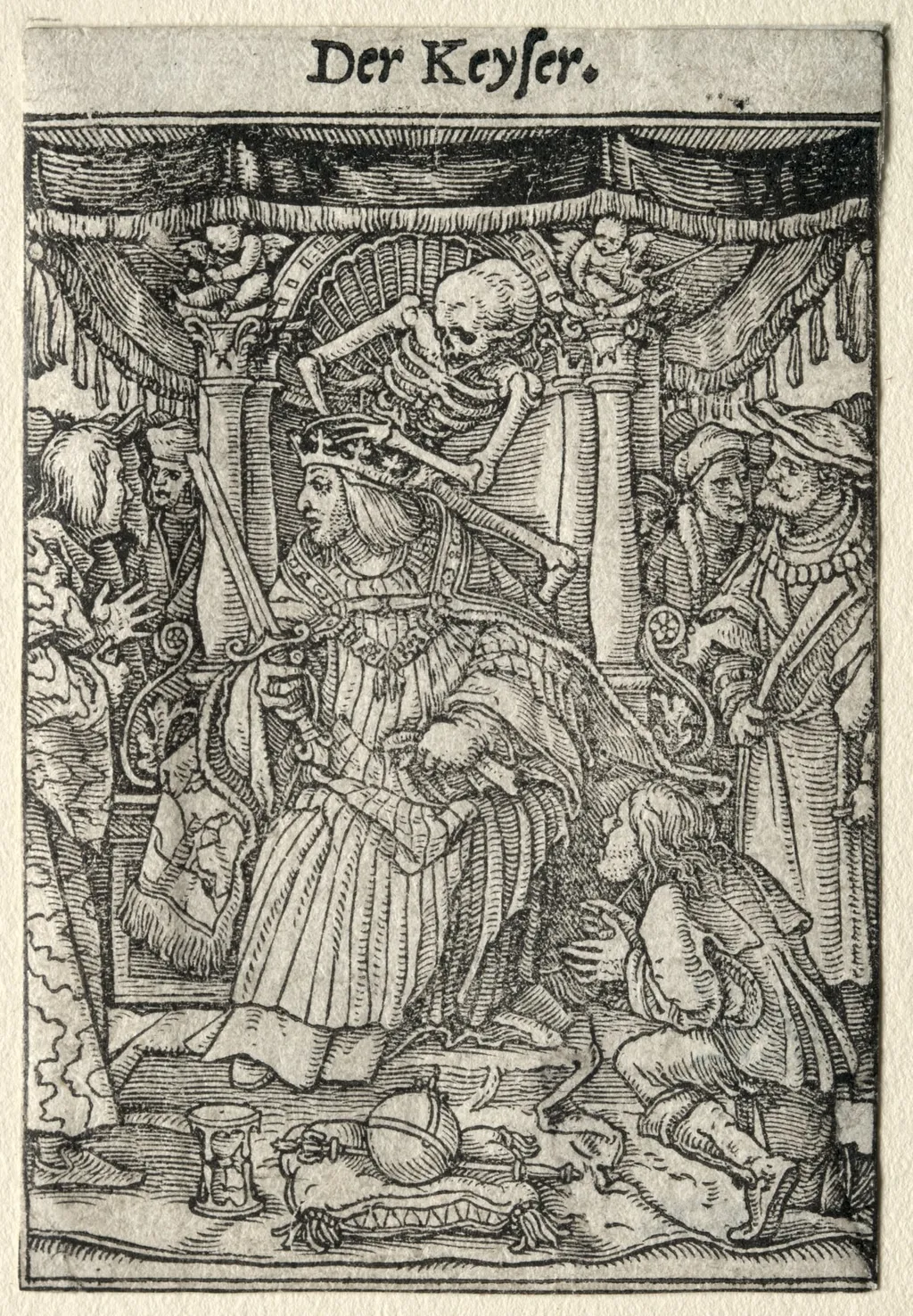 Dance of Death: The Emperor, by Hans Holbein the Younger, 1526