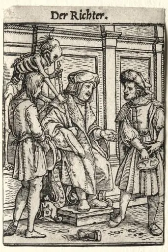 Dance of Death:  The Judge, by Hans Holbein the Younger