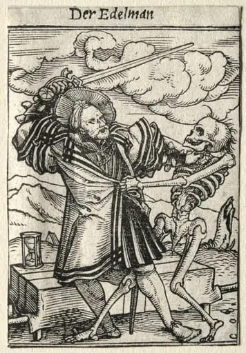 Dance of Death: The Nobleman, by Hans Holbein the Younger
