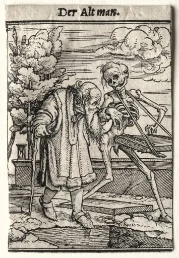 Dance of Death: The Old Man, by Hans Holbein the Younger