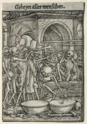 Dance of Death: The Trumpeters of Death, by Hans Holbein the Younger