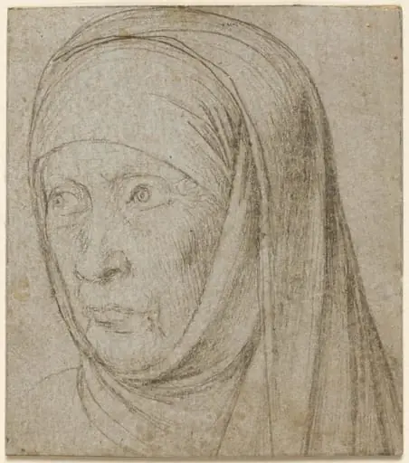 Head of an Old Woman, by Hans Holbein the Younger
