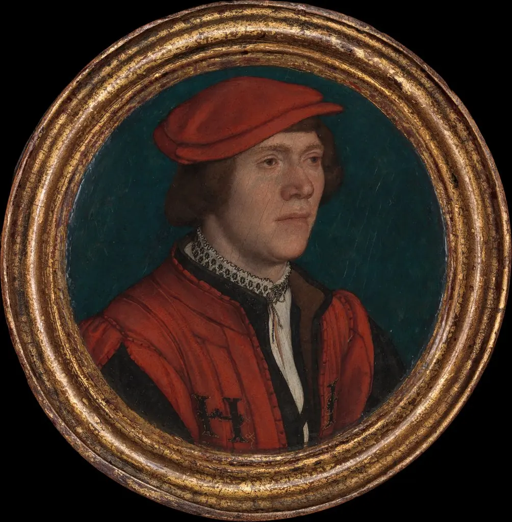 Portrait of a Man in a Red Cap, by Hans Holbein the Younger