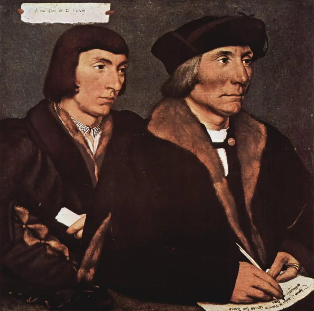 Portrait of Thomas Godsalve and his Son John, by Hans Holbein the Younger