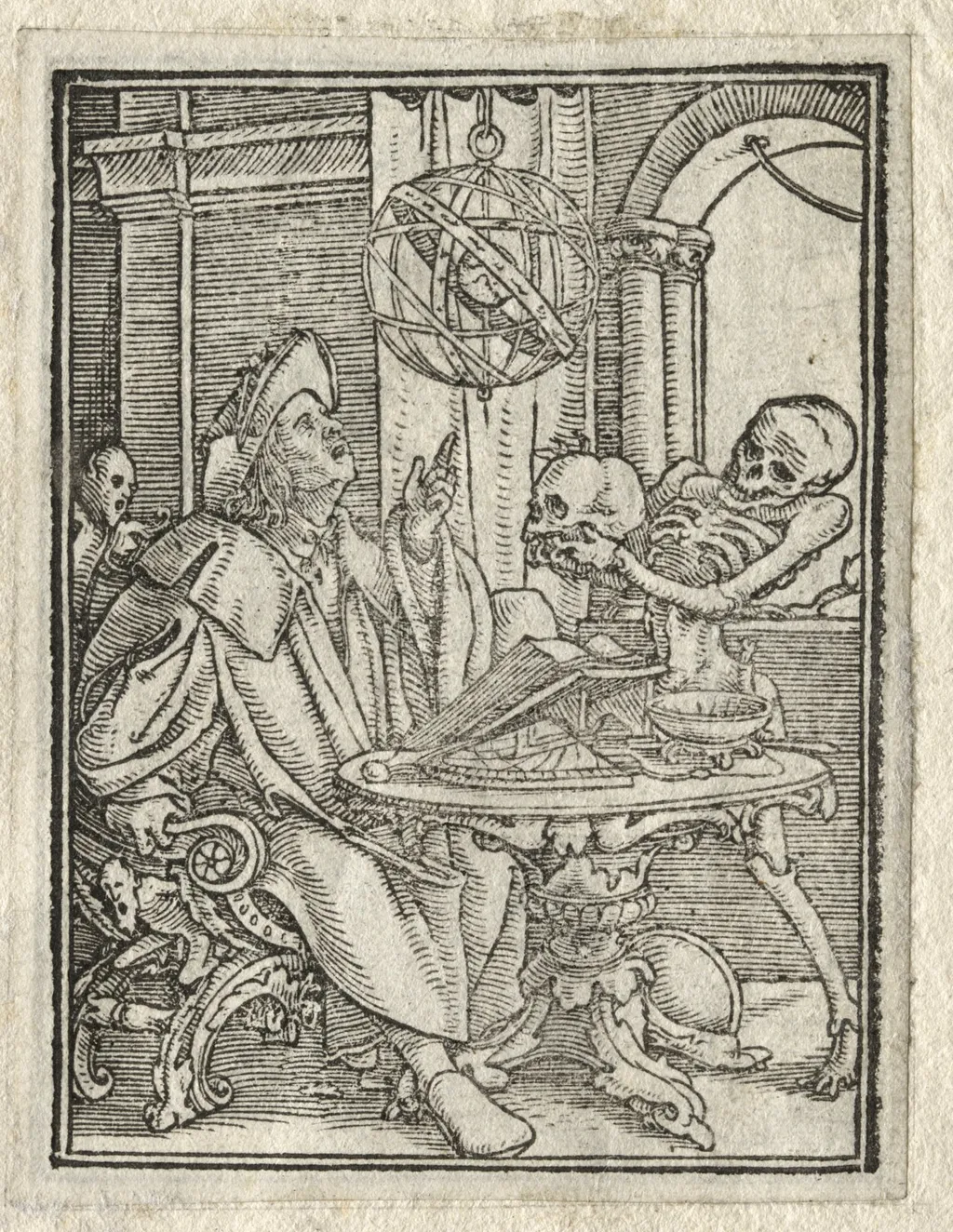 The Dance of Death: The Astrologer; The Rich Man, by Hans Holbein the Younger, 1526