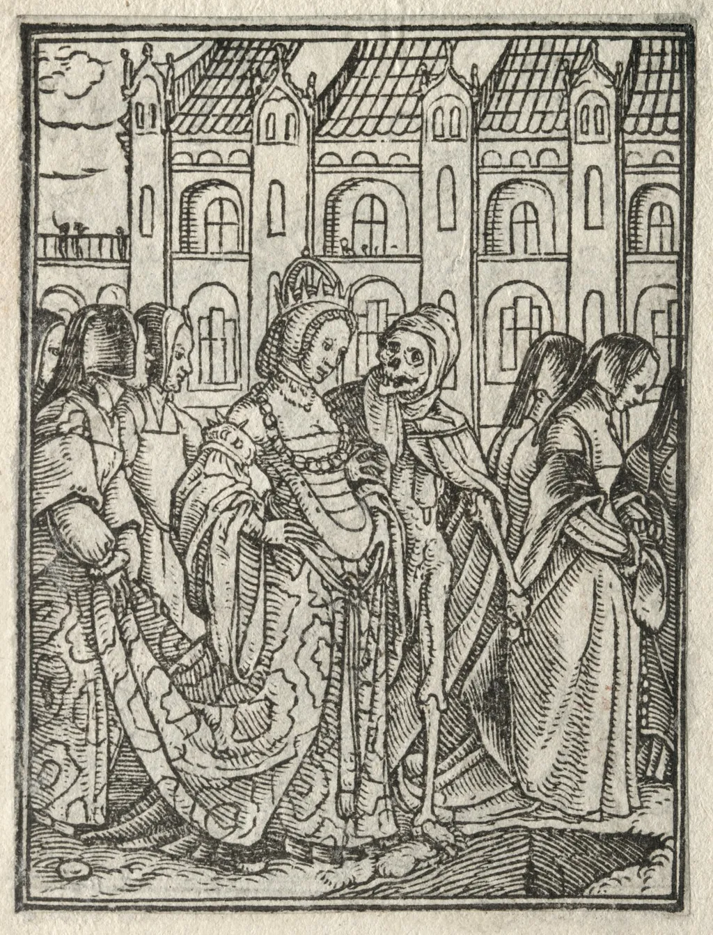 The Dance of Death: The Cardinal; The Empress, by Hans Holbein the Younger, 1526