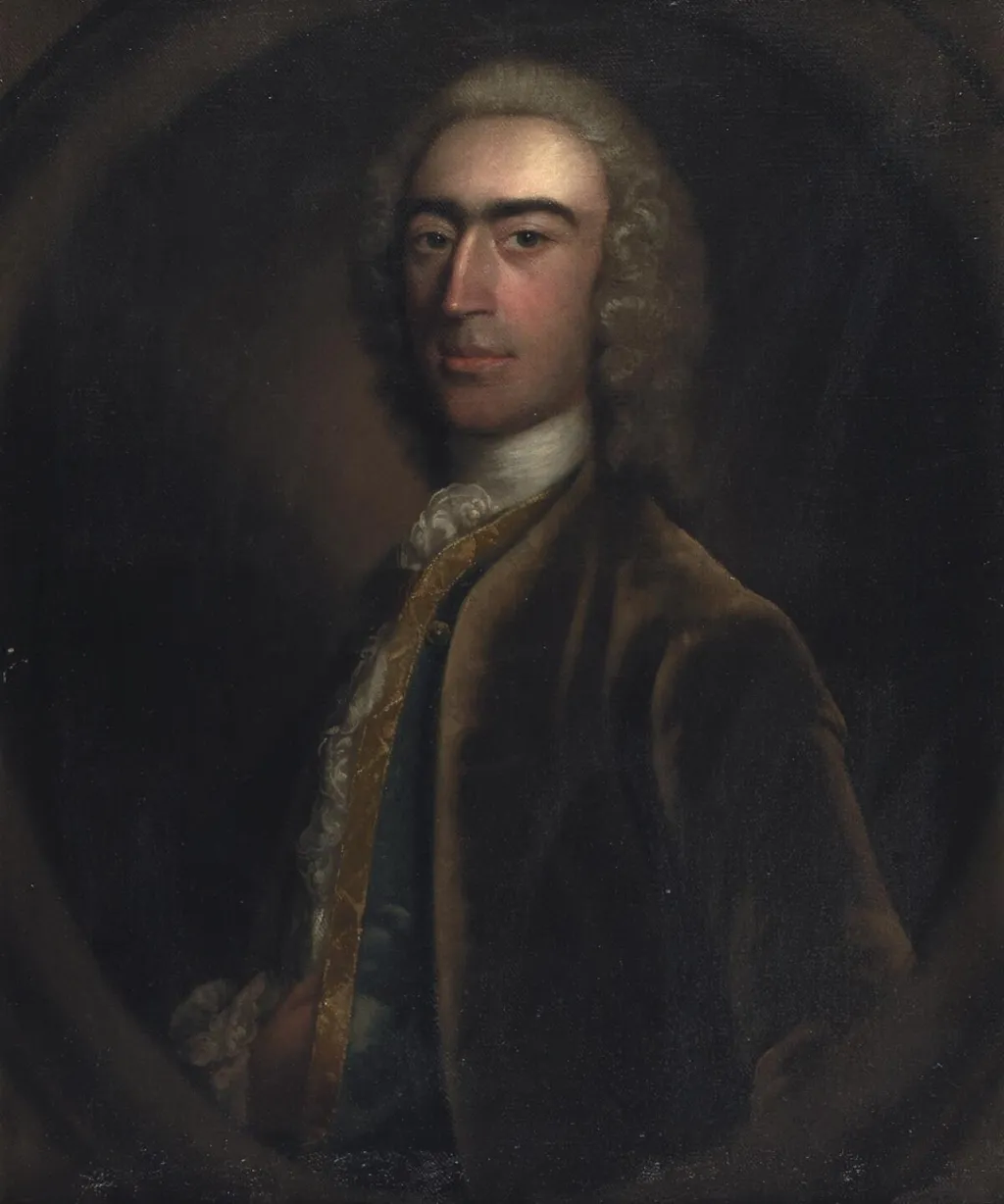 Samuel Hughes of Llwyn-y-Brain, by Hans Hysing, oil, 1737