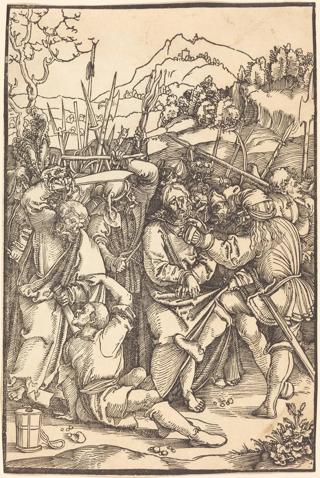 Christ Taken Prisoner, by Hans Leonard Schäufelein, ink, 1510