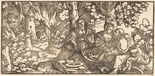 Lot and His Daughters, by Hans Leonard Schäufelein