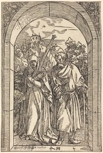 Mater Dolorosa and Saint Joseph, by Hans Leonard Schäufelein
