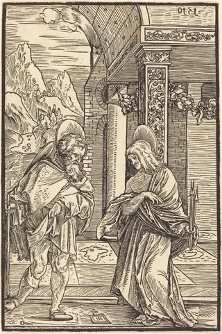 Saint Roch and Saint Sebastian, by Hans Leonhard Schäufelein