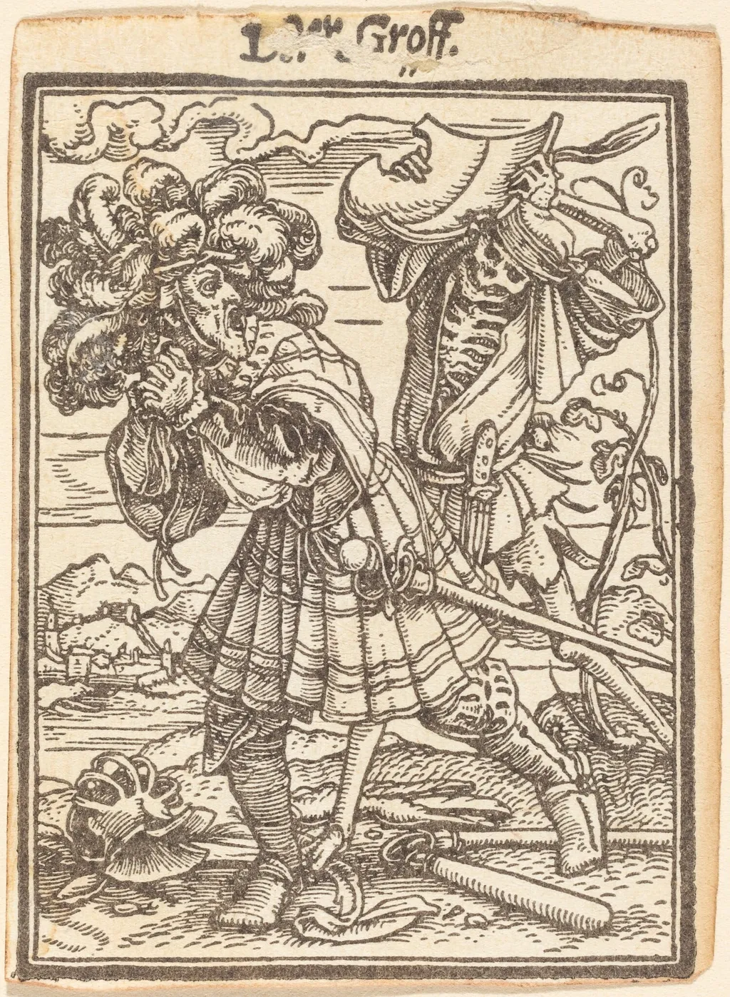 Der Groff (The Count), by Hans Lützelburger, ink, 1526