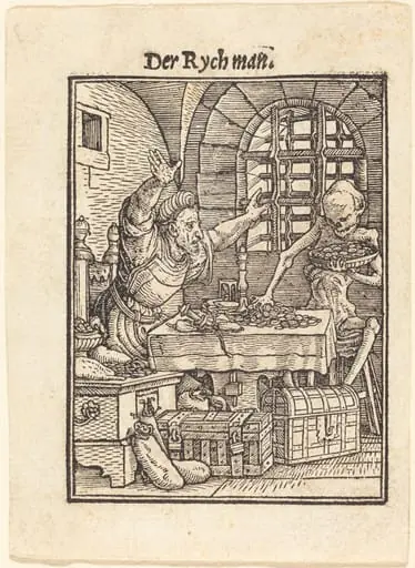 Der Rychman (The Rich Man), by Hans Lützelburger