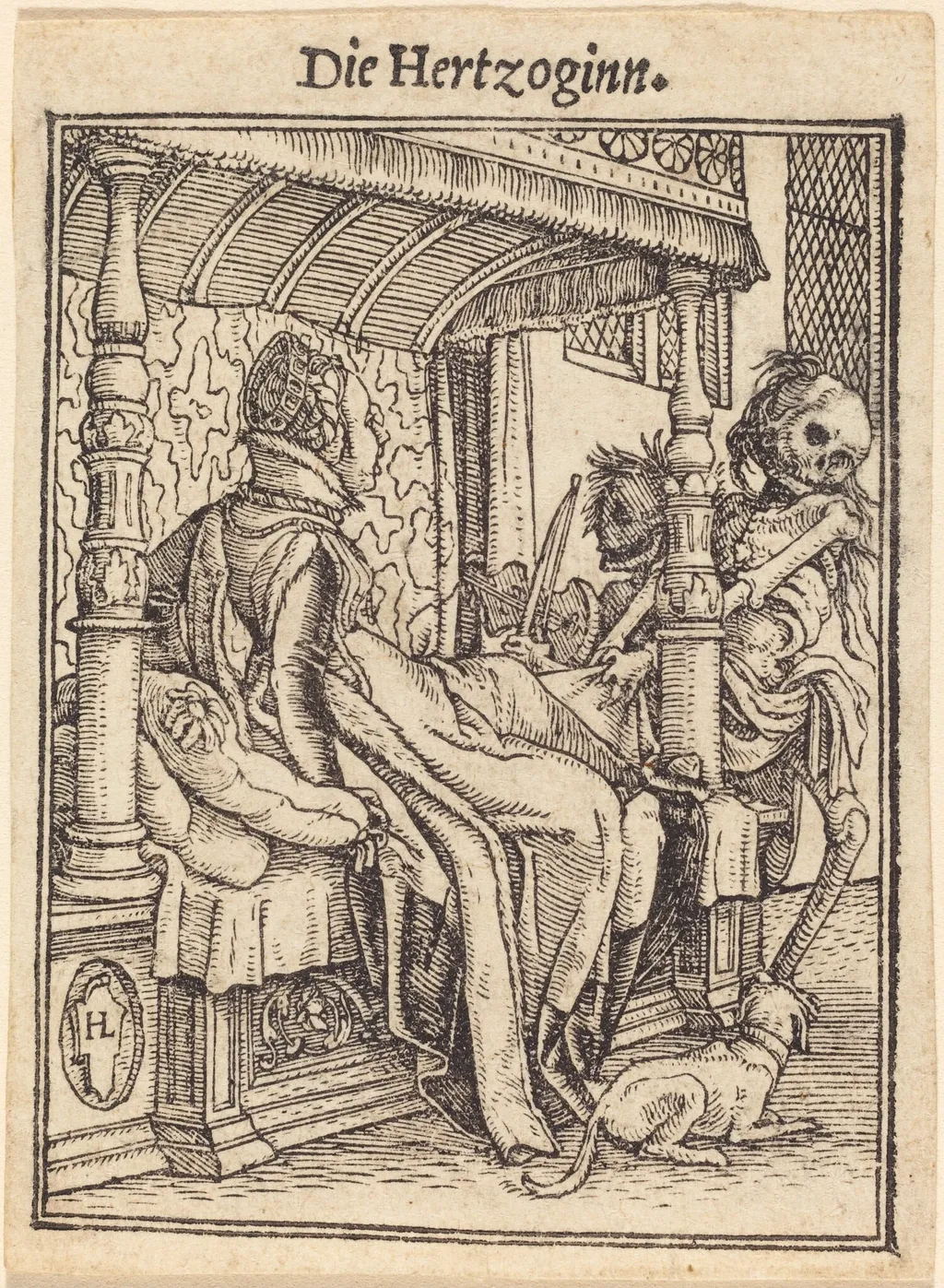 Die Hertzoginn (The Duchess), by Hans Lützelburger, ink, 1526