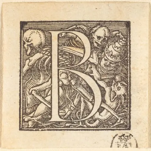Letter B, by Hans Lützelburger
