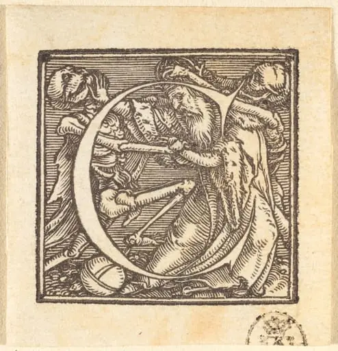 Letter C, by Hans Lützelburger