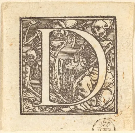Letter D, by Hans Lützelburger