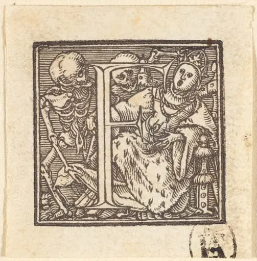 Letter F, by Hans Lützelburger