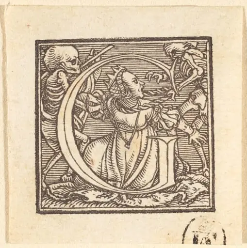 Letter G, by Hans Lützelburger
