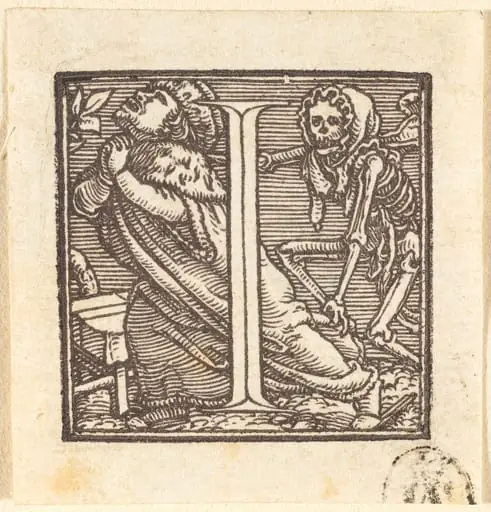 Letter I, by Hans Lützelburger