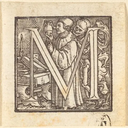 Letter M, by Hans Lützelburger