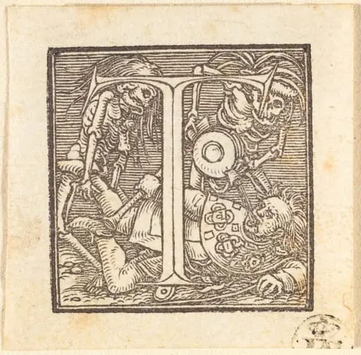 Letter T, by Hans Lützelburger