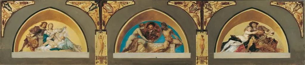 Raffael, Rembrandt, Rubens, by Hans Makart