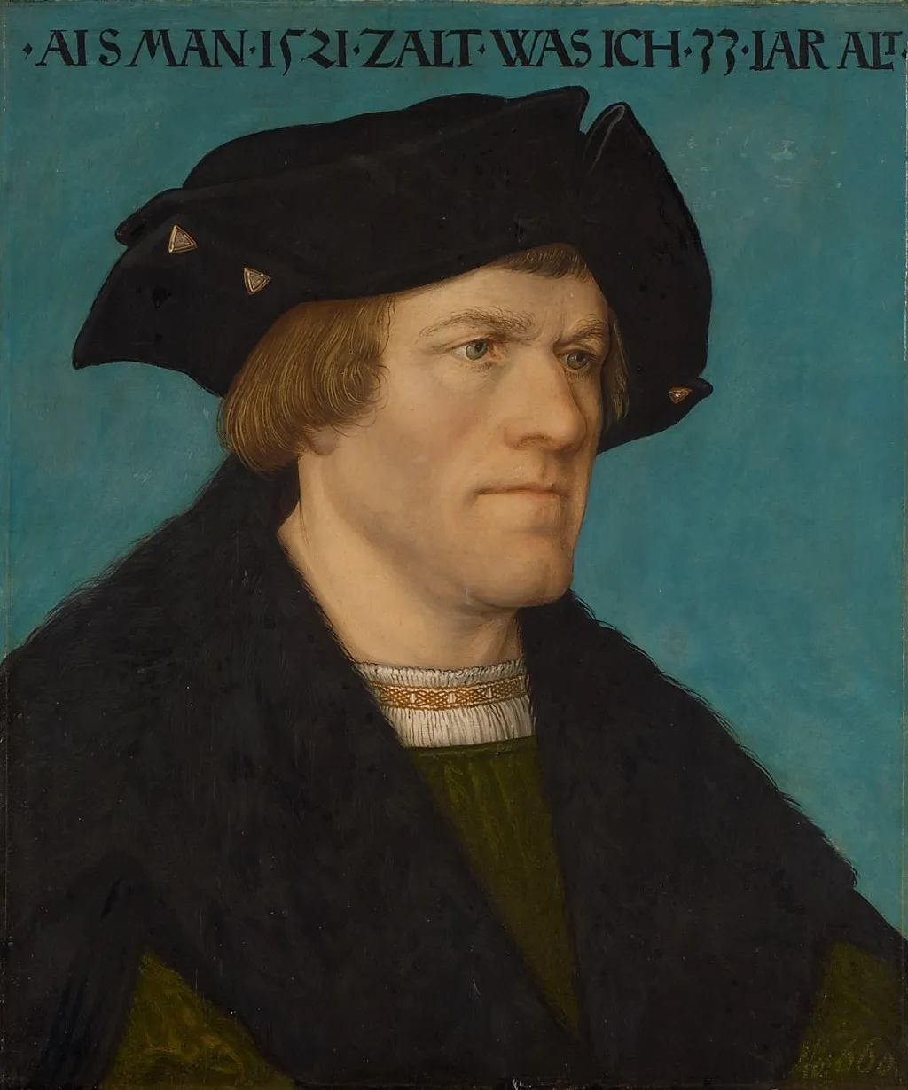 Portrait of a beardless man, by Hans Maler zu Schwaz, oil