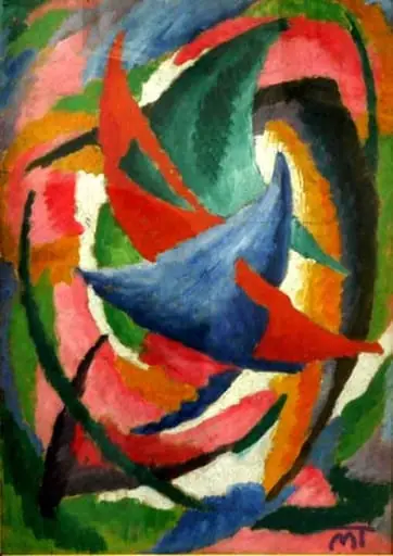 Compoziție (1916-1920), II, by Hans Mattis-Teutsch