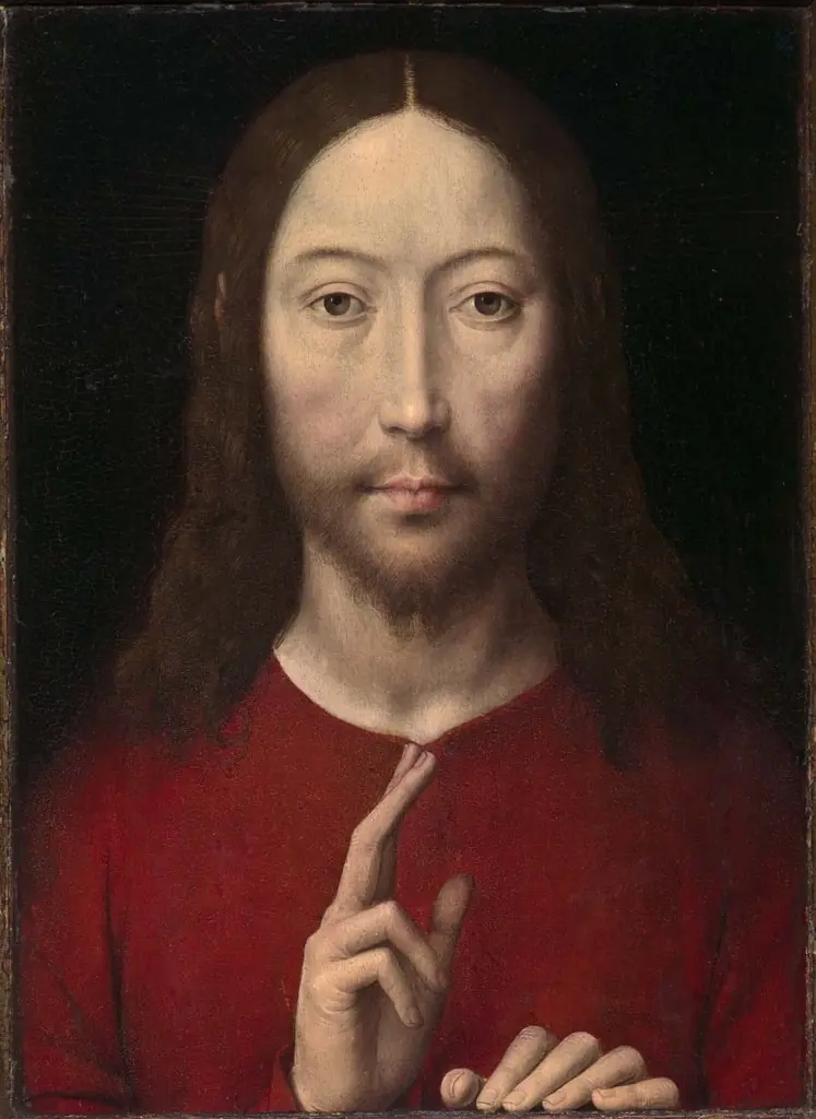 Christ Blessing, by Hans Memling