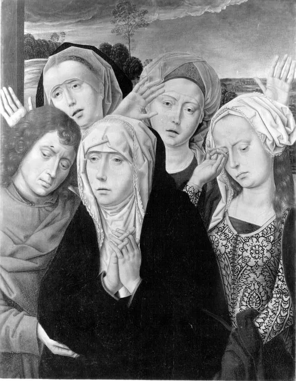 Klagende aus einer Beweinung Christi (Kopie nach), by Hans Memling, oil, 1494