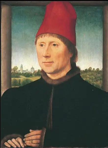 Portrait of a Man in a Red Hat, by Hans Memling