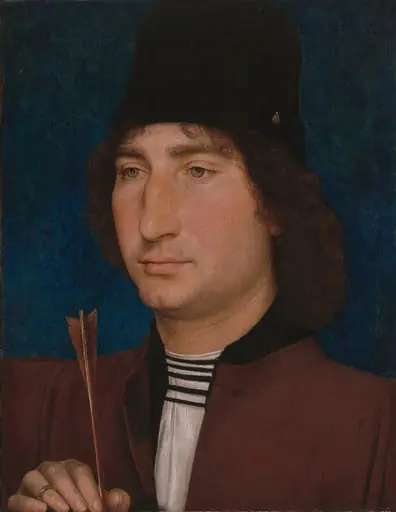 Portrait of a Man with an Arrow, by Hans Memling