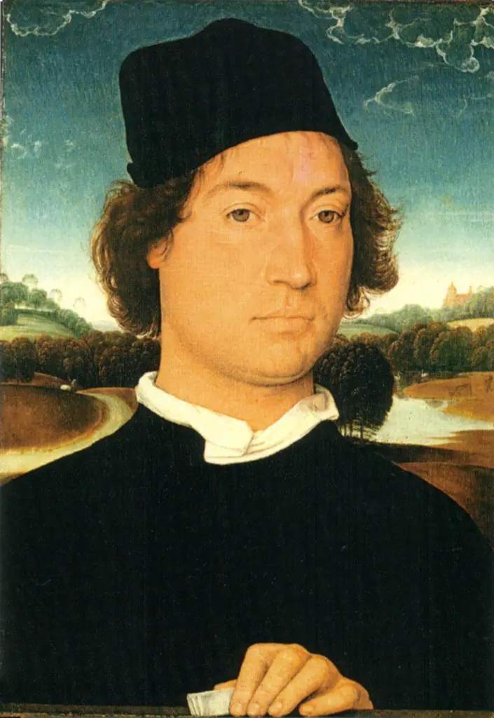 Portrait of an unknown man with a letter