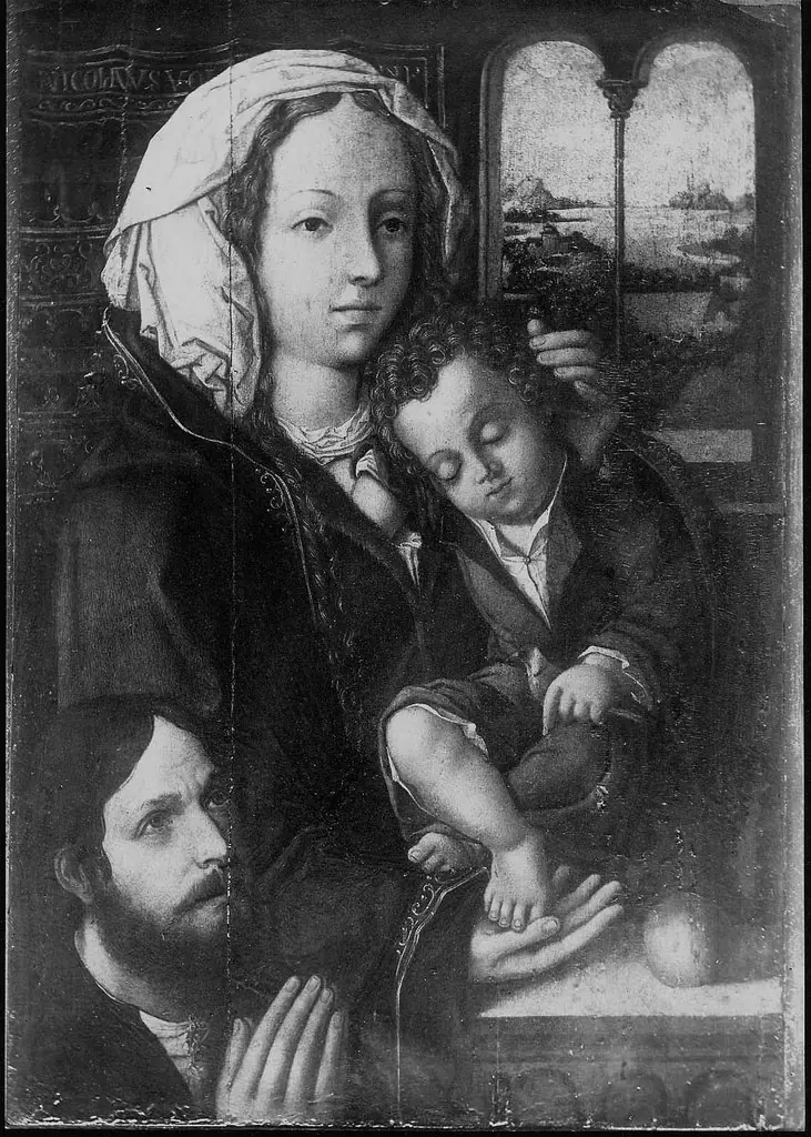 Virgin and Child with a Donor, by Hans Memling
