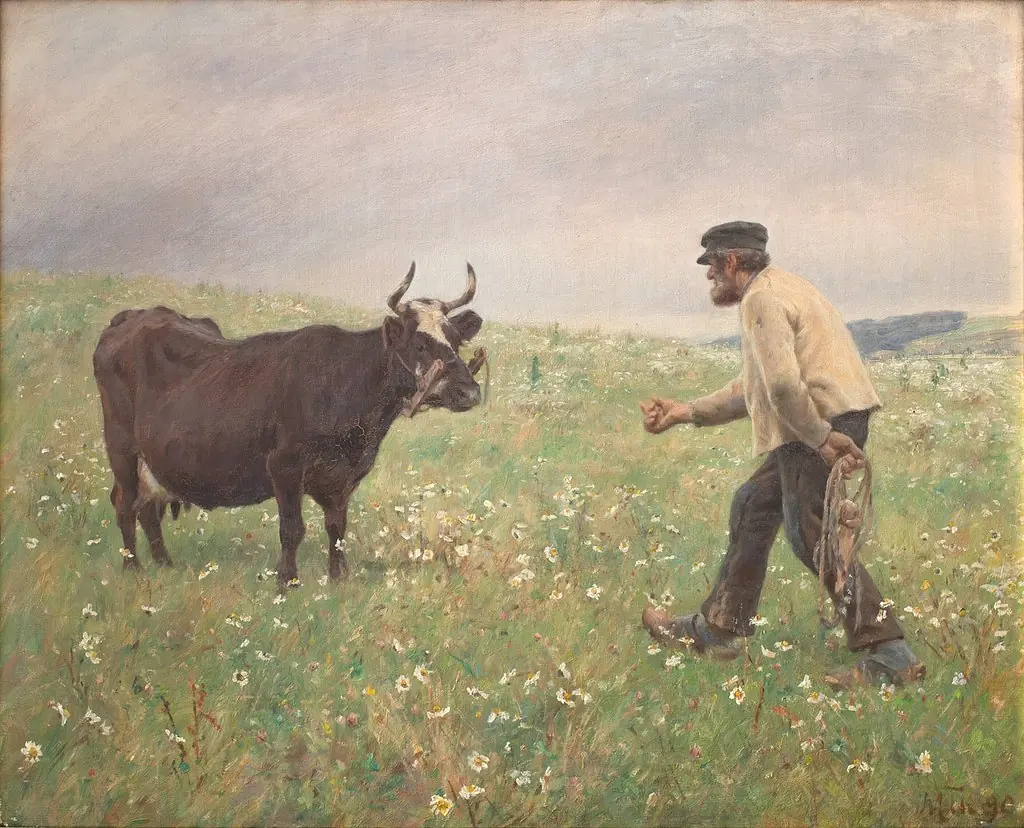 En ko løs, by Hans Michael Therkildsen