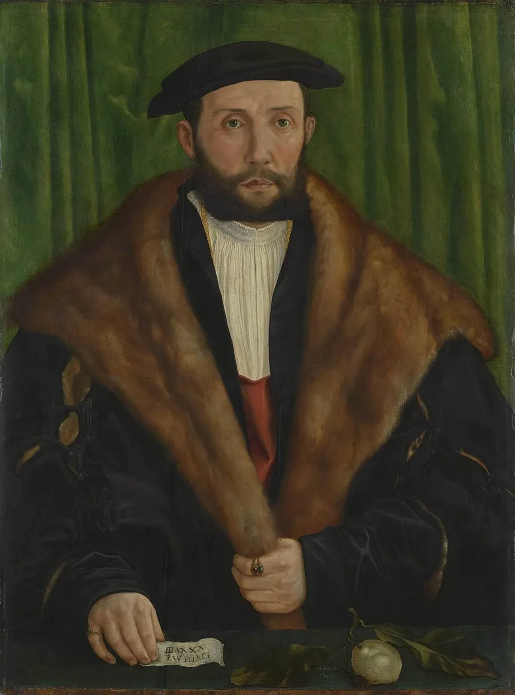 Ligsalz-Bildnisdiptychon: Andreas Ligsalz, by Hans Muelich, unspecified, 1540