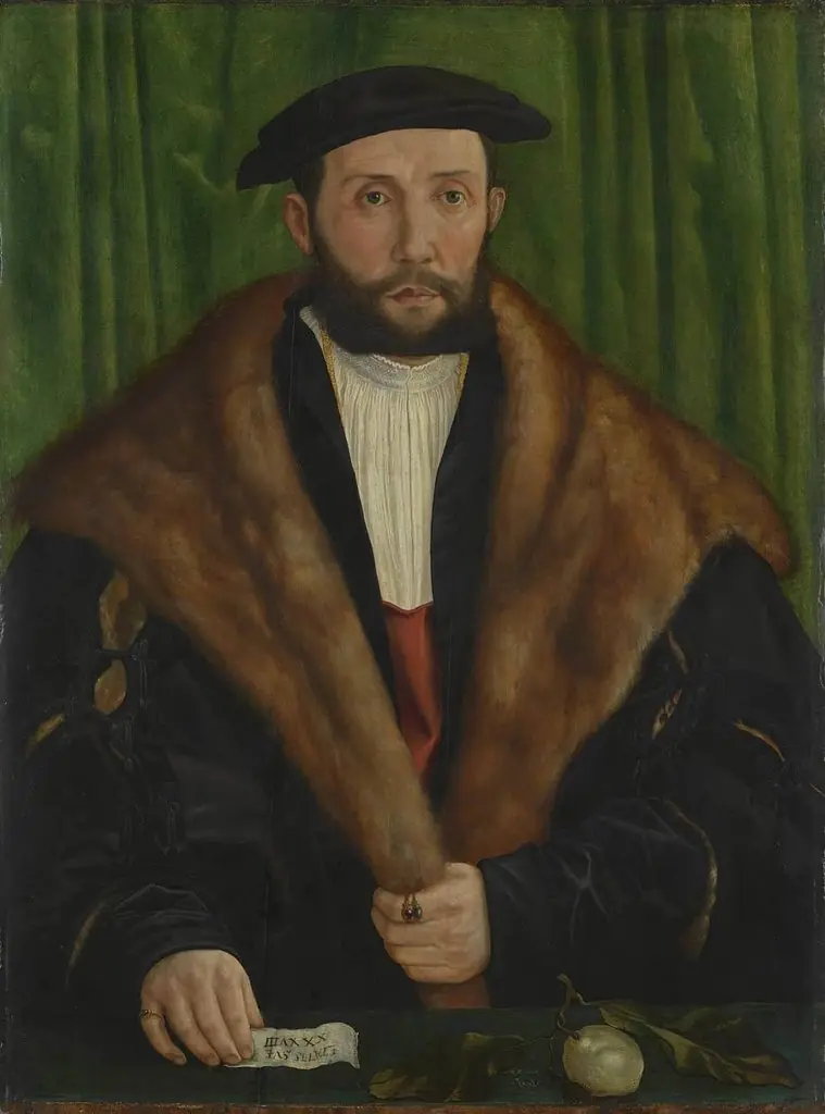 Ligsalz-Bildnisdiptychon: Andreas Ligsalz, by Hans Muelich