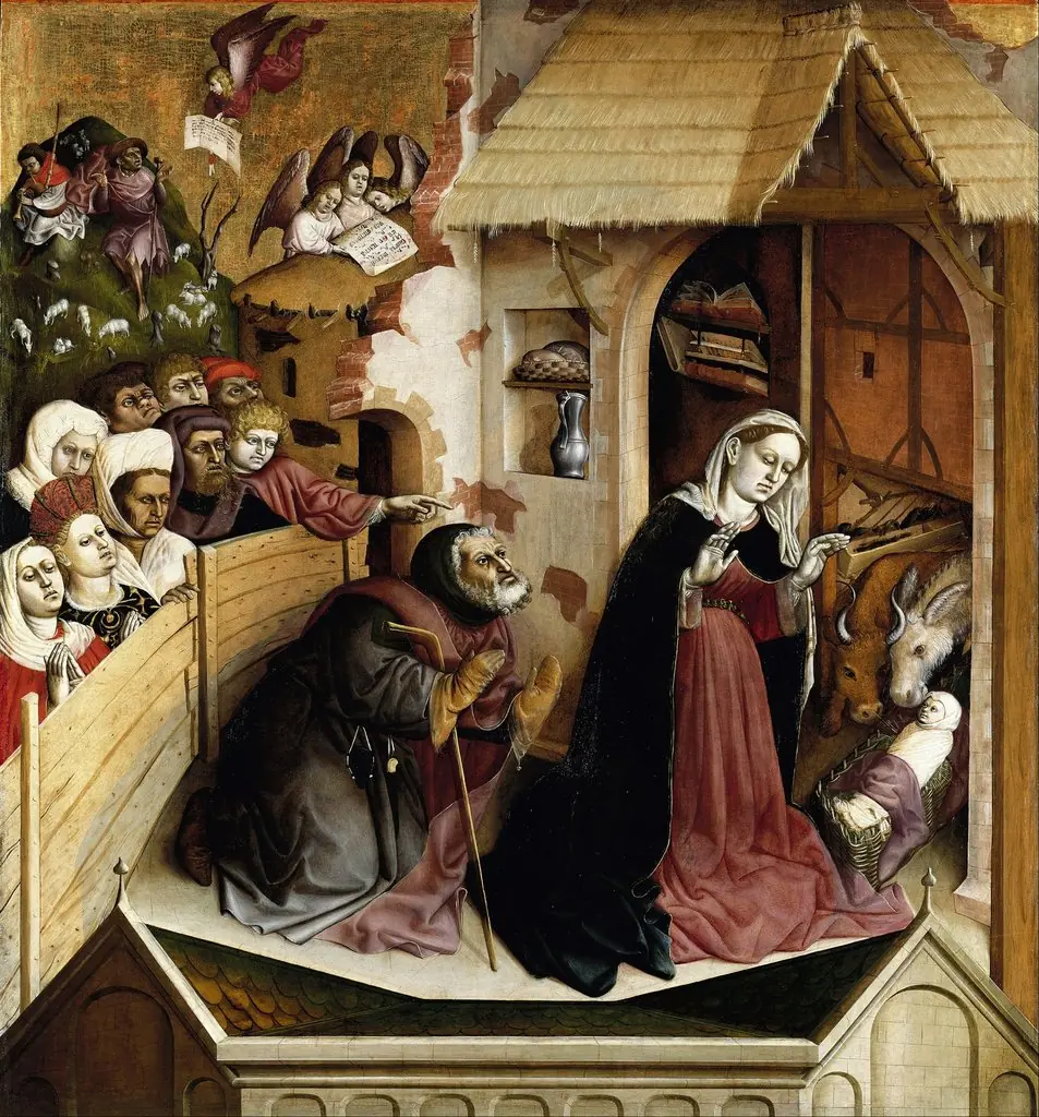 Birth of Christ (Wurzach altarpiece), by Hans Multscher
