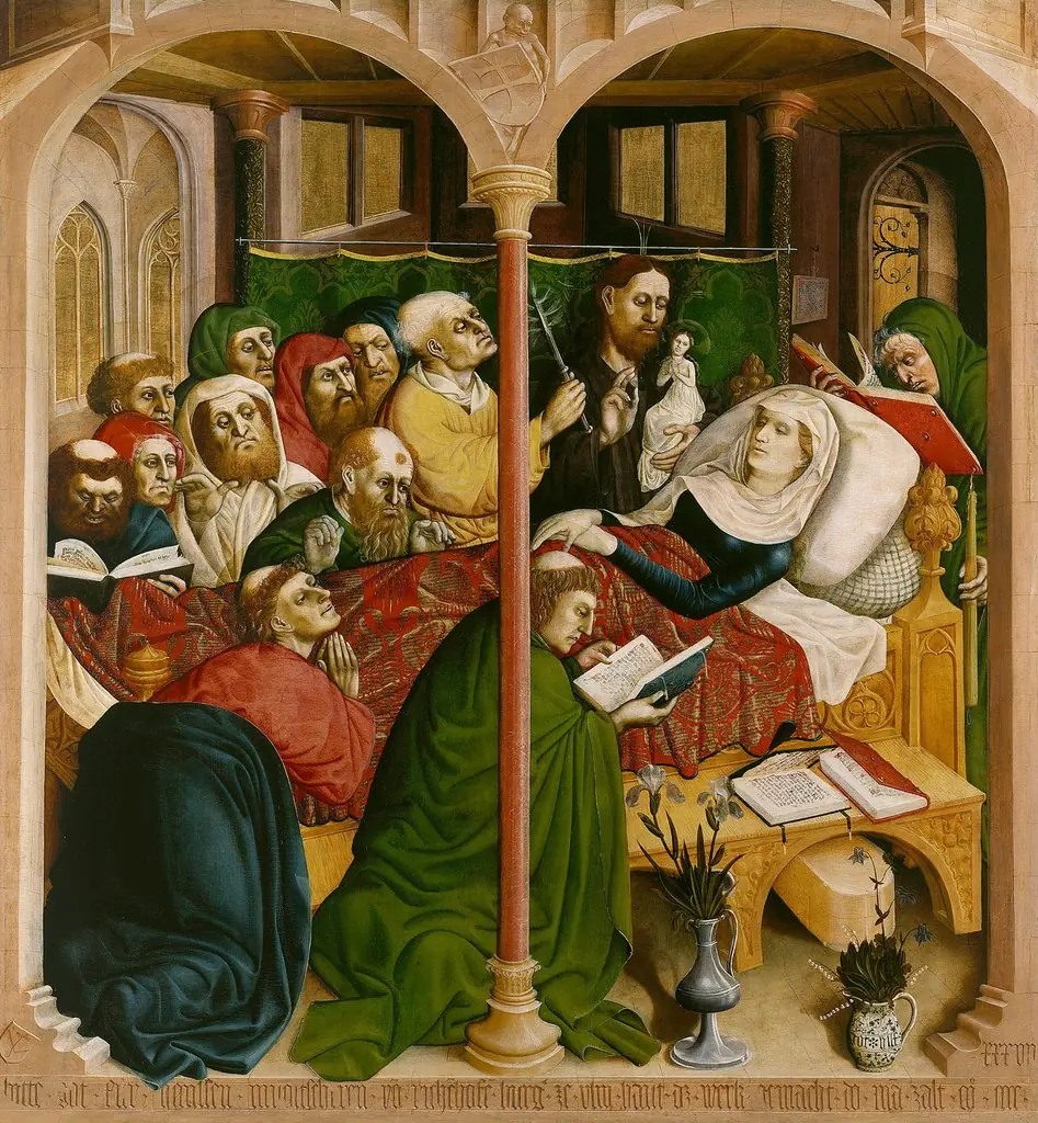 The Death of Mary (Wurzach altarpiece), by Hans Multscher