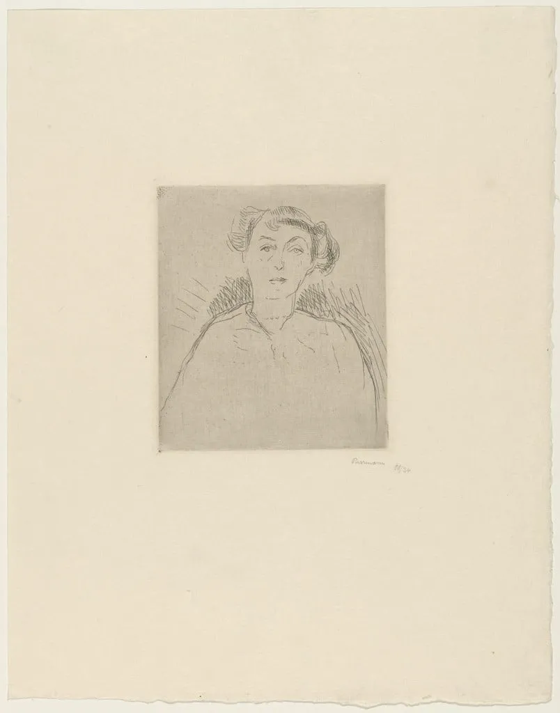 Untitled, by Hans Purrmann, ink, 1915