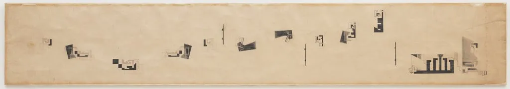 Untitled, by Hans Richter, graphite, 1920