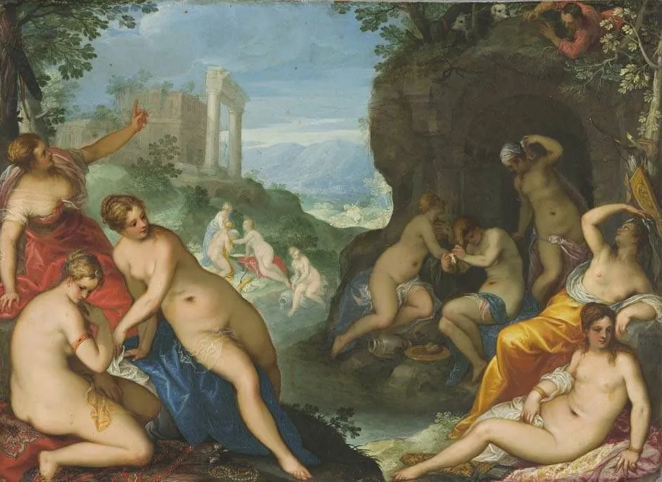 Diana und Aktäon, by Hans Rottenhammer, unspecified, 1602